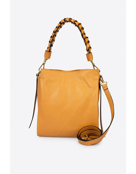 MYLA COGNAC - Exquisite Designer Italian Handbag