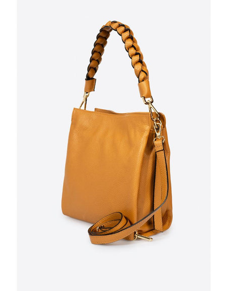 MYLA COGNAC - Exquisite Designer Italian Handbag