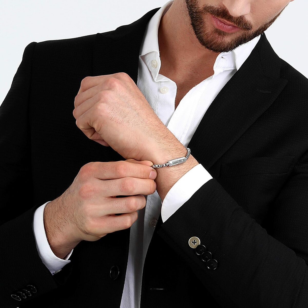 Men's Bracelet Maserati Stainless steel 22 cm-2