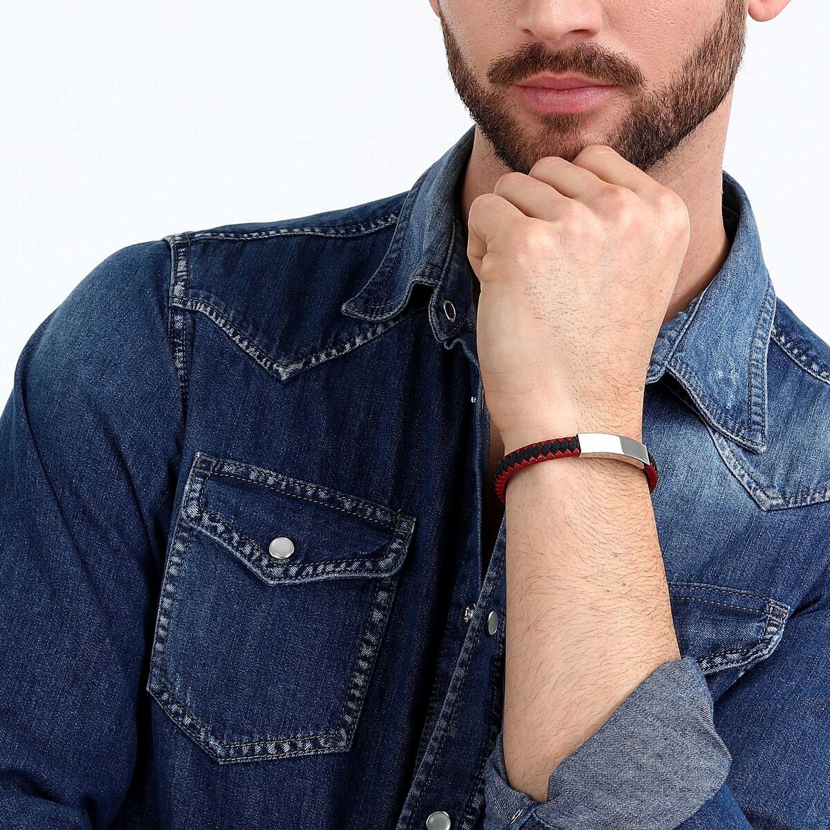 Men's Bracelet Sector SZV111 Leather 21 cm-2