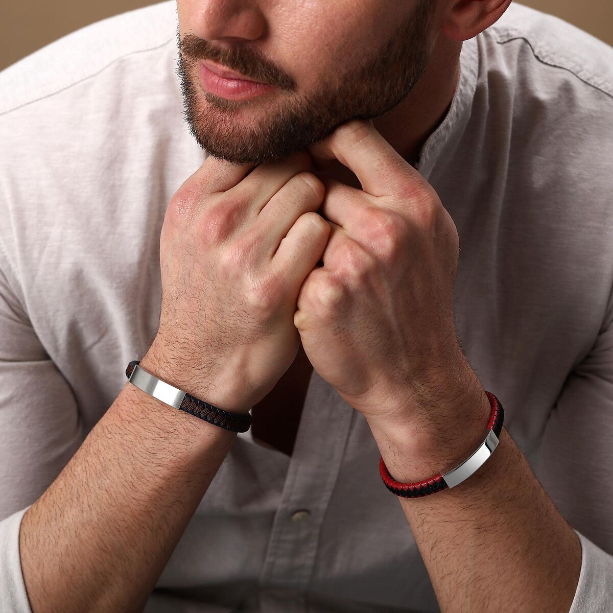 Men's Bracelet Sector SZV111 Leather 21 cm-1