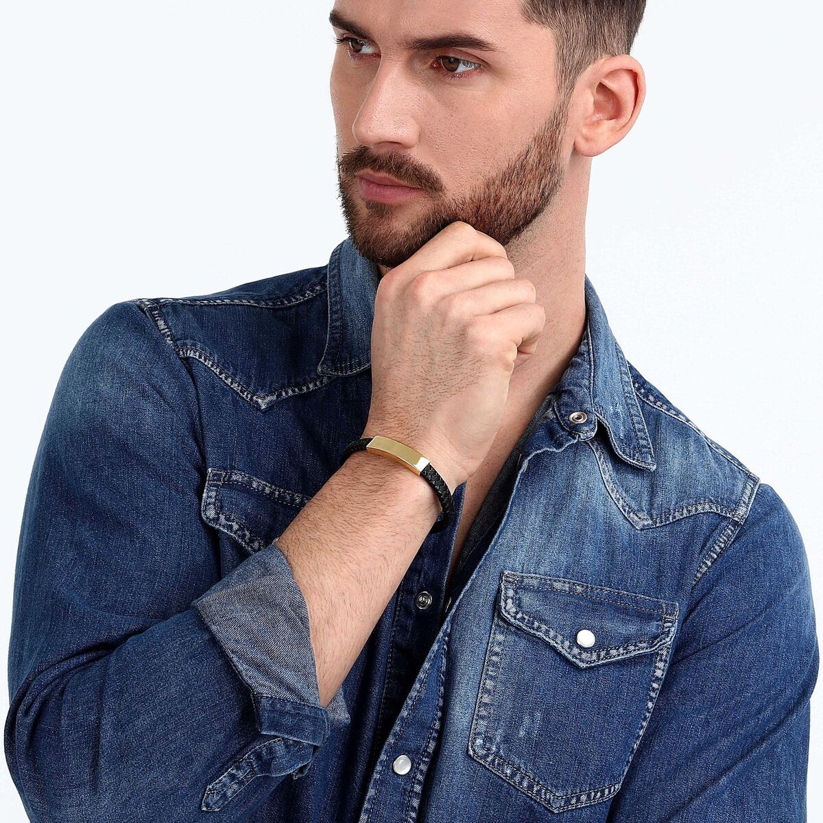 Men's Bracelet Sector SZV110 Leather 21 cm-3