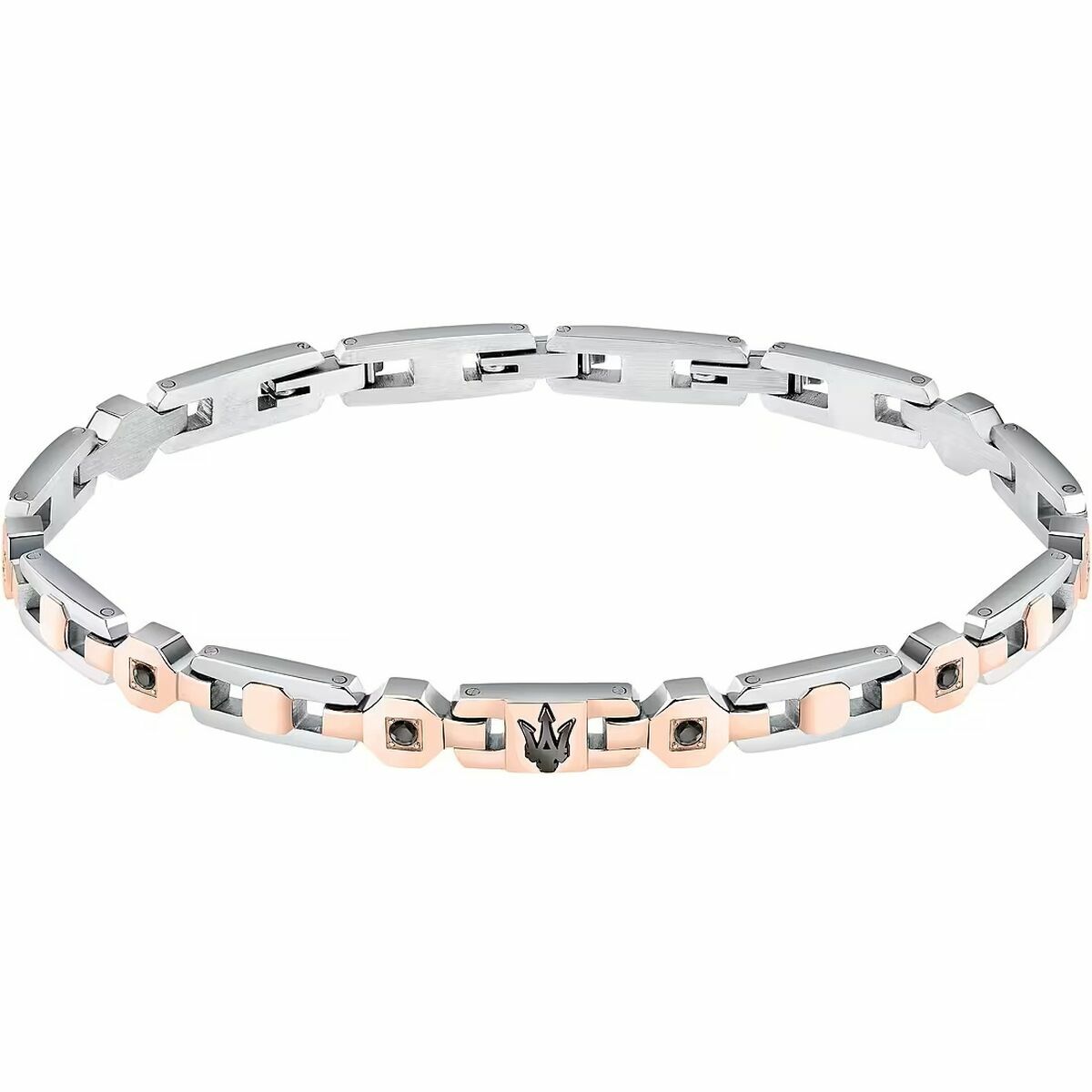 Men's Bracelet Maserati Stainless steel 21,5 cm Silver-0