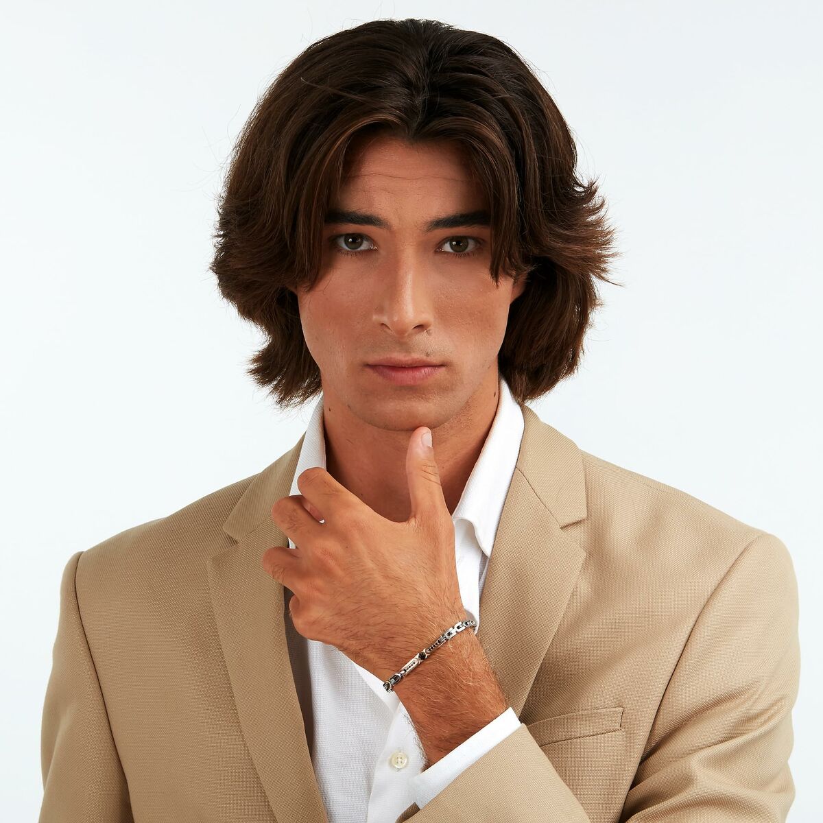 Men's Bracelet Maserati Stainless steel 21,5 cm Silver-3