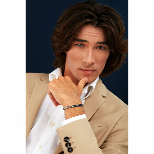 Load image into Gallery viewer, Men's Bracelet Maserati Stainless steel 21,5 cm Silver-2
