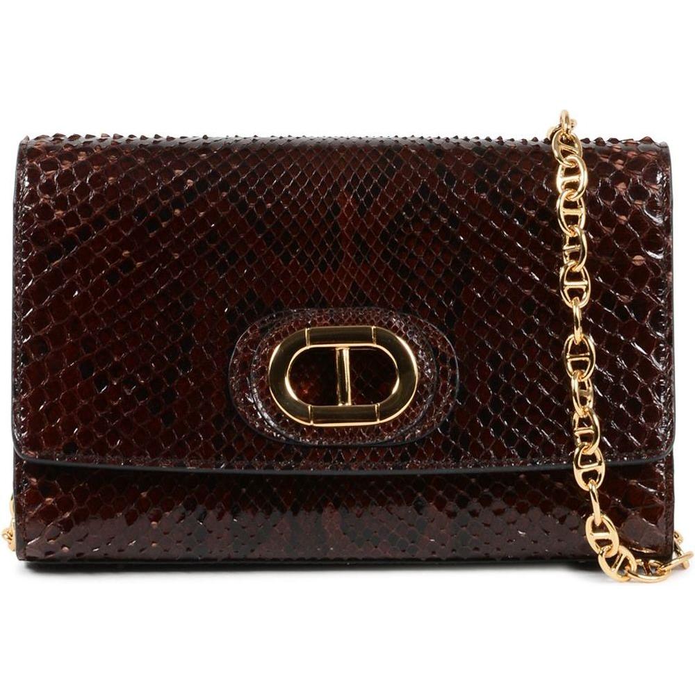 Dee Firenze Python Clutch: Elegant Italian Craftsmanship