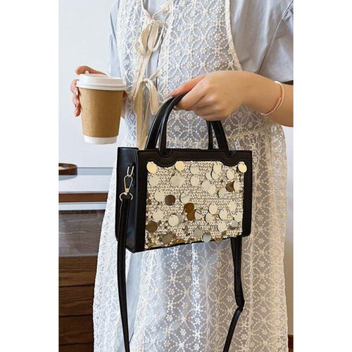 Load image into Gallery viewer, PU Leather Sequin Handbag - Elegance Redefined
