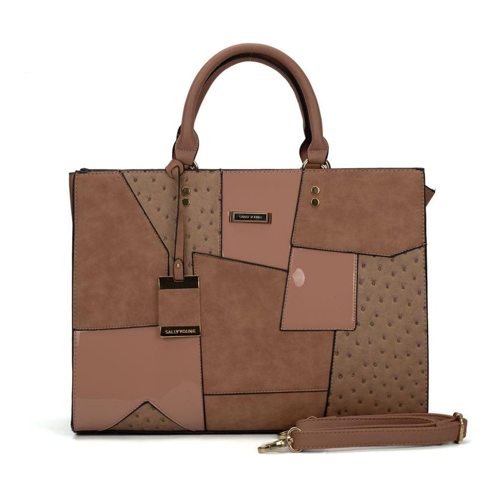 Luxurious Geometric Pattern Single Shoulder Stitching Ladies Handbag