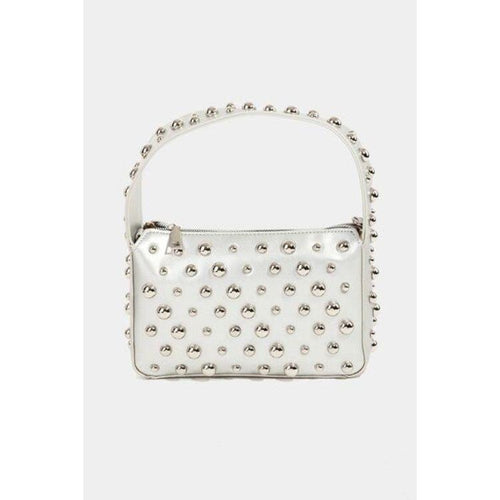 Load image into Gallery viewer, Fame Ball Studded Square Handbag: A Statement of Elegance
