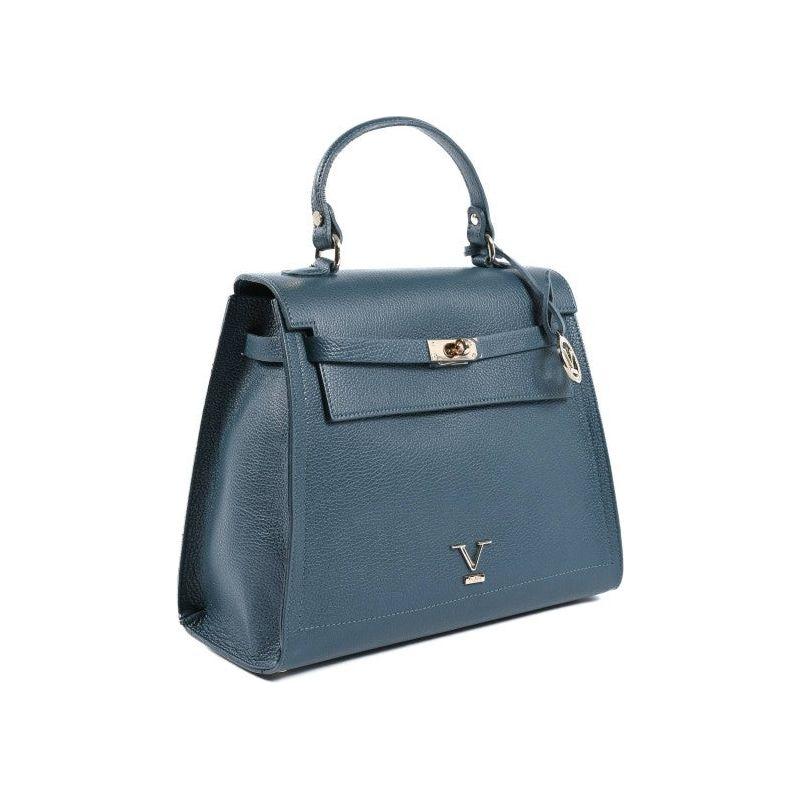 V Italia Womens Handbag Petrol BG12010 DOLLARO OTTANO