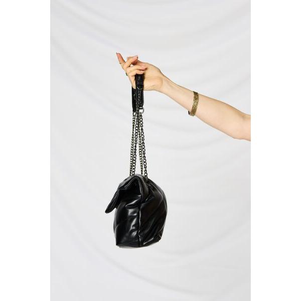 SHOMICO PU Leather Chain Handbag - A Touch of Elegance