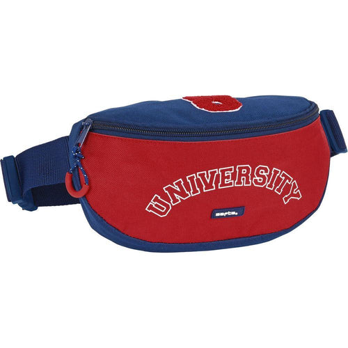 Load image into Gallery viewer, Belt Pouch Safta University Red Navy Blue 23 x 14 x 9 cm-0
