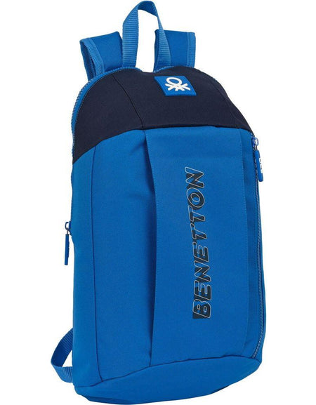 Casual Backpack Benetton Deep water Blue 10 L-0