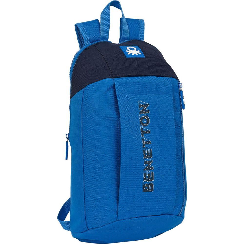Casual Backpack Benetton Deep water Blue 10 L-0