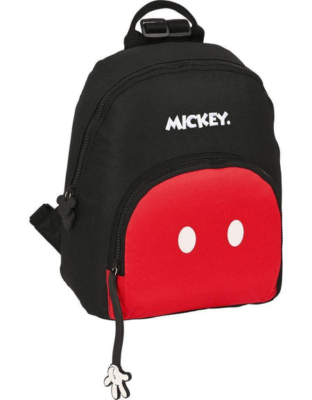 Casual Backpack Mickey Mouse Clubhouse Mickey mood Black Red 25 x 30 x 13 cm-0