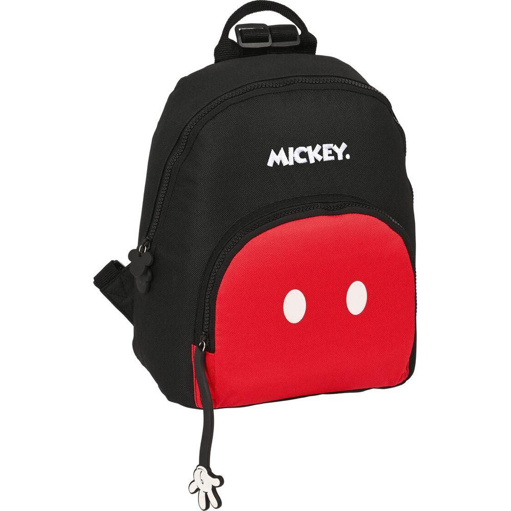 Casual Backpack Mickey Mouse Clubhouse Mickey mood Black Red 25 x 30 x 13 cm-0