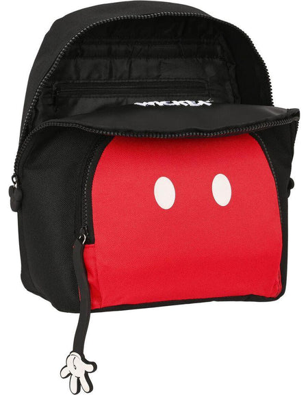Casual Backpack Mickey Mouse Clubhouse Mickey mood Black Red 25 x 30 x 13 cm-1