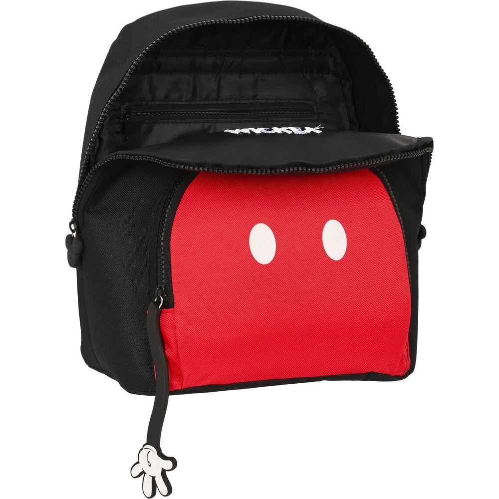 Casual Backpack Mickey Mouse Clubhouse Mickey mood Black Red 25 x 30 x 13 cm-1
