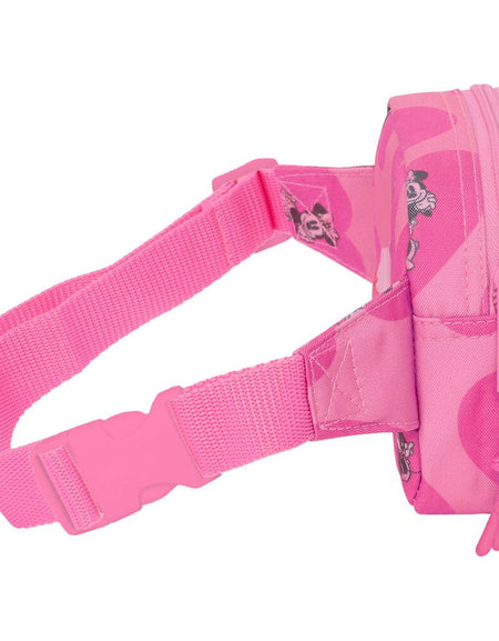 Belt Pouch Minnie Mouse Loving Pink 14 x 11 x 4 cm-1