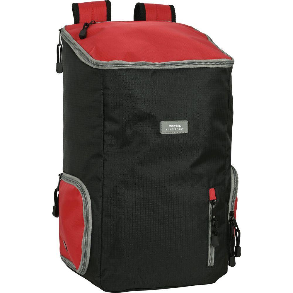 Rucksack Safta Multisports Black Red Sporting 28 x 50 x 22 cm-0