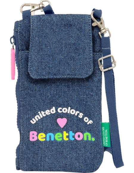 Purse Benetton Denim Mobile Bag Blue-0
