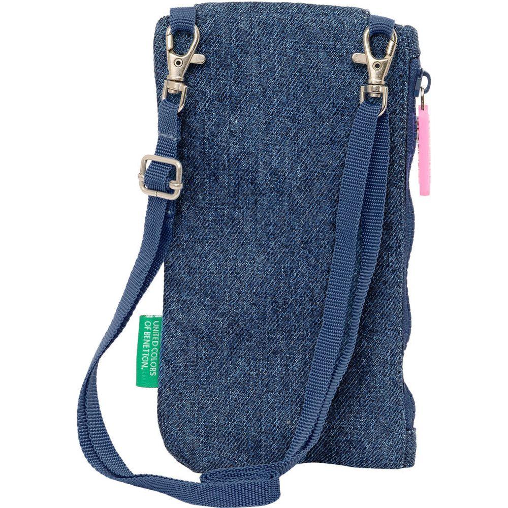 Purse Benetton Denim Mobile Bag Blue-1