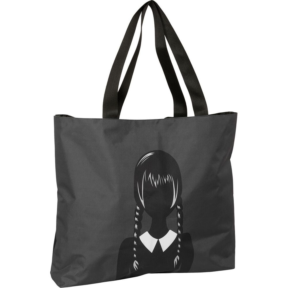 Shopping Bag Wednesday Black 50 x 45 x 10 cm-0