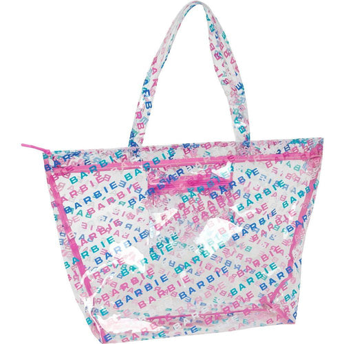 Load image into Gallery viewer, Women&#39;s Handbag Barbie Logomania Transparent Light Pink 54 x 35 x 17 cm-0
