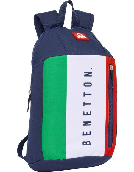 Casual Backpack Benetton Flag Navy Blue 22 x 39 x 10 cm-0