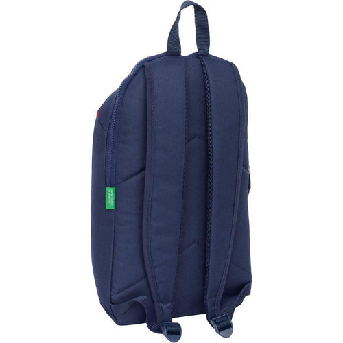 Load image into Gallery viewer, Casual Backpack Benetton Flag Navy Blue 22 x 39 x 10 cm-1
