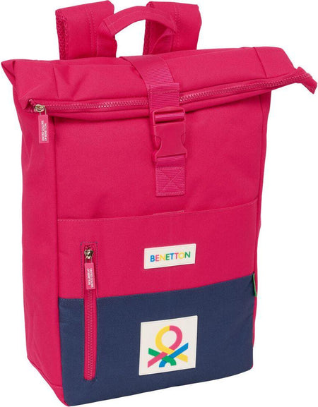 Casual Backpack Benetton Cherry Cherry Navy Blue-0