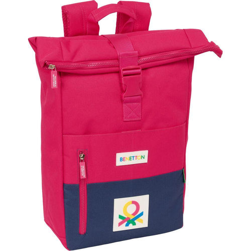 Load image into Gallery viewer, Casual Backpack Benetton Cherry Cherry Navy Blue-0
