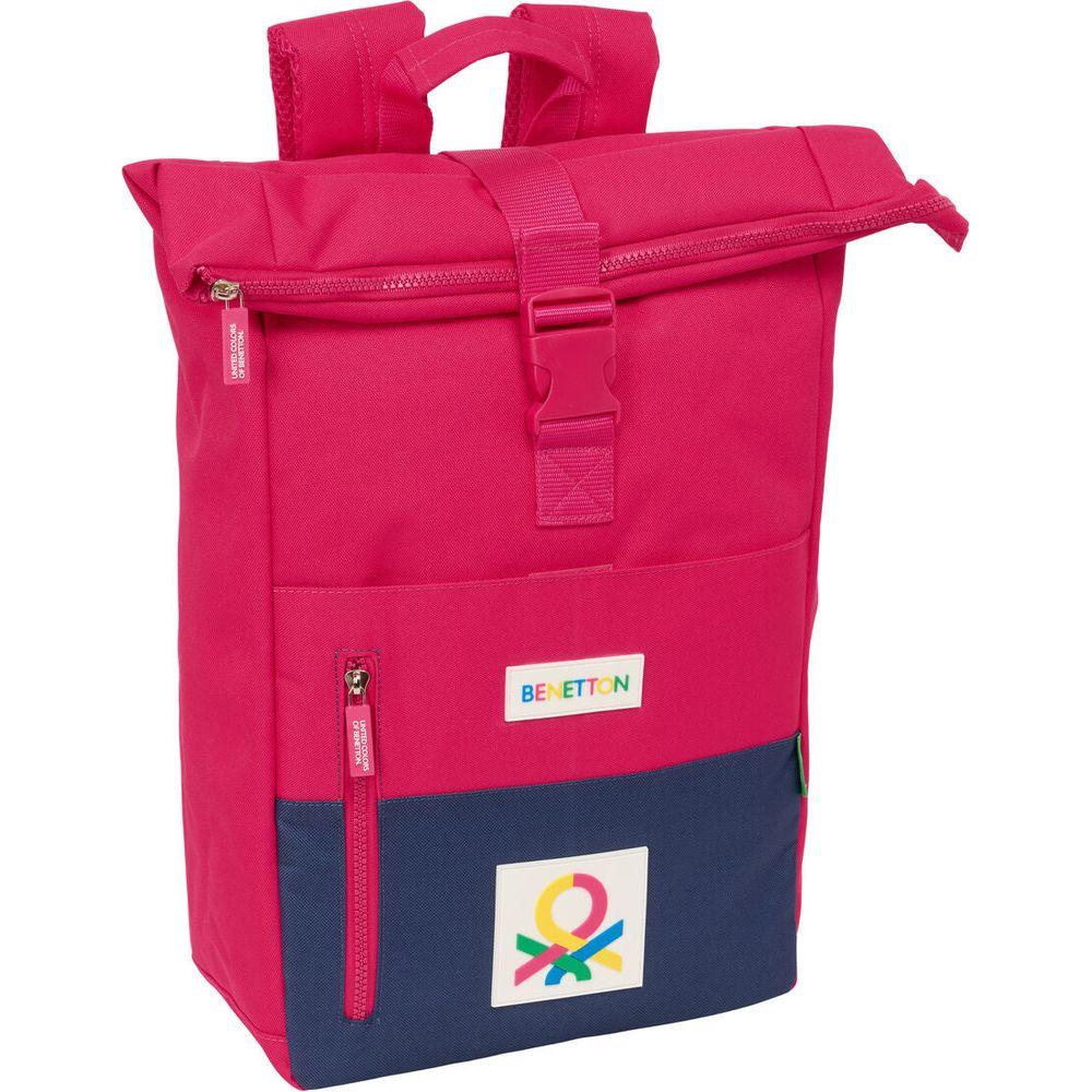 Casual Backpack Benetton Cherry Cherry Navy Blue-0