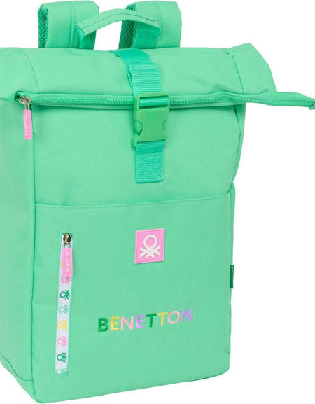 Casual Backpack Benetton Mint Green-0