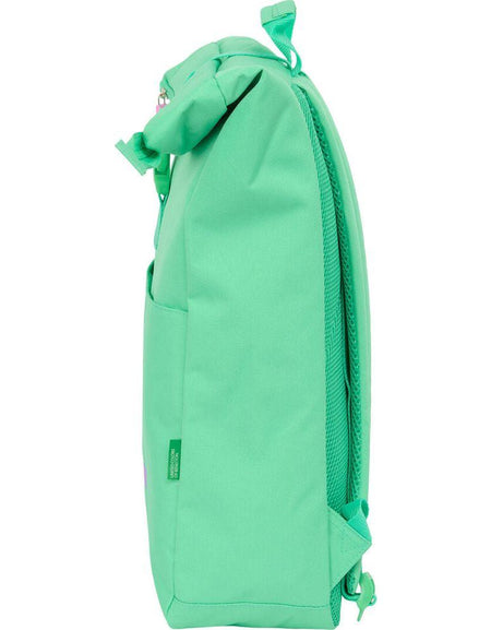 Casual Backpack Benetton Mint Green-2