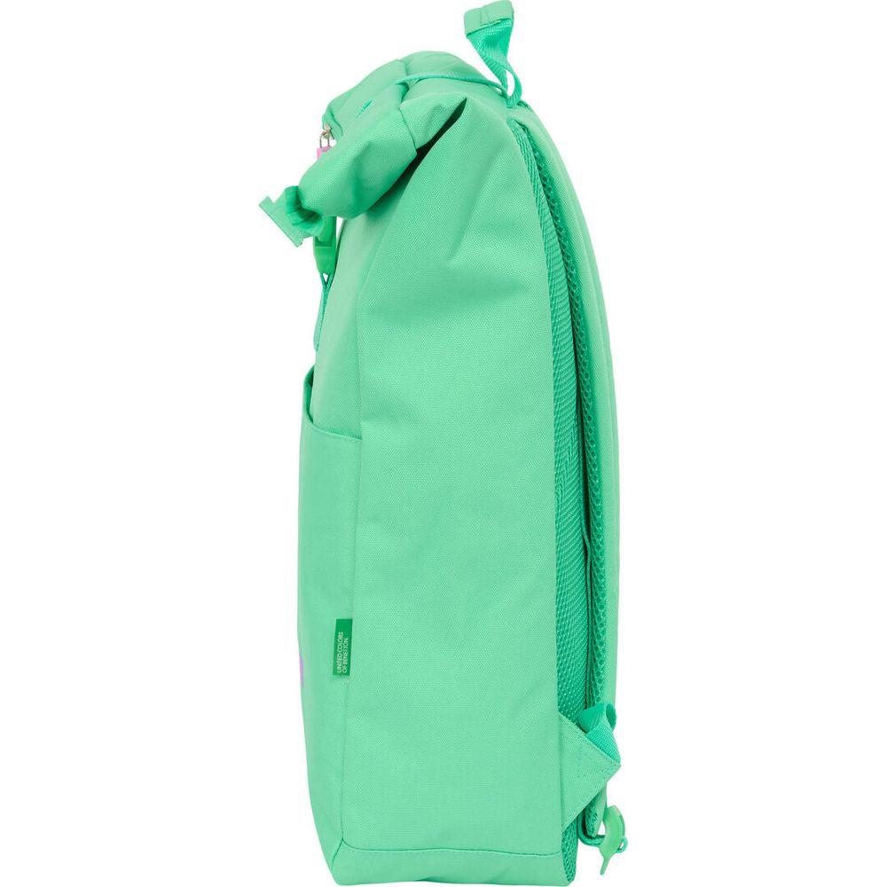 Casual Backpack Benetton Mint Green-2