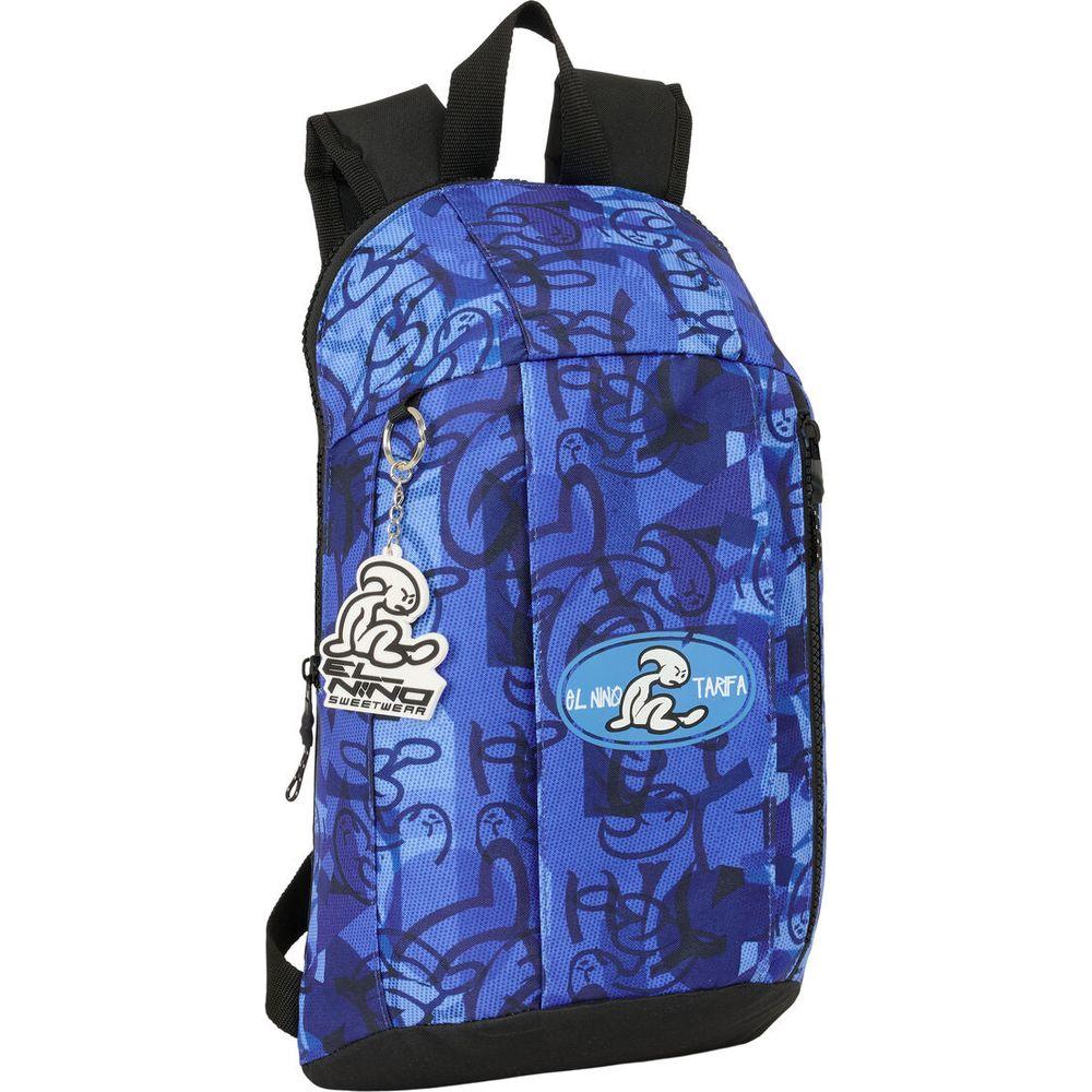 Casual Backpack El Niño Roller Blue Black 22 x 39 x 10 cm-0