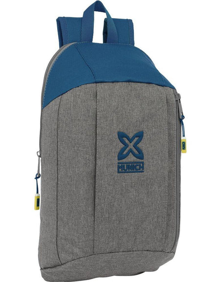 Casual Backpack Munich Street Blue Grey-0