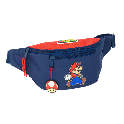Load image into Gallery viewer, Belt Pouch Super Mario Trick Red Dark blue 23 x 12 x 9 cm-0
