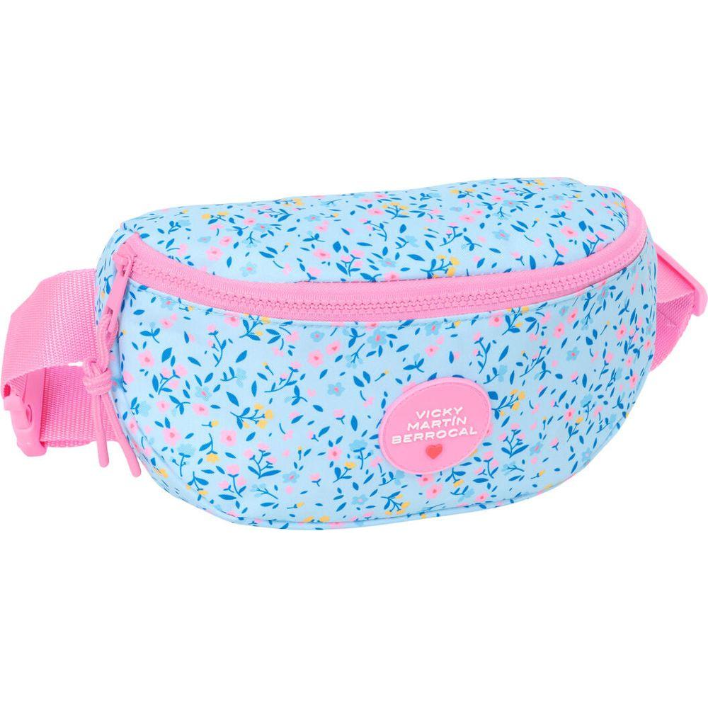 Belt Pouch Vicky Martín Berrocal Paraíso Pink Light Blue 23 x 14 x 9 cm-0