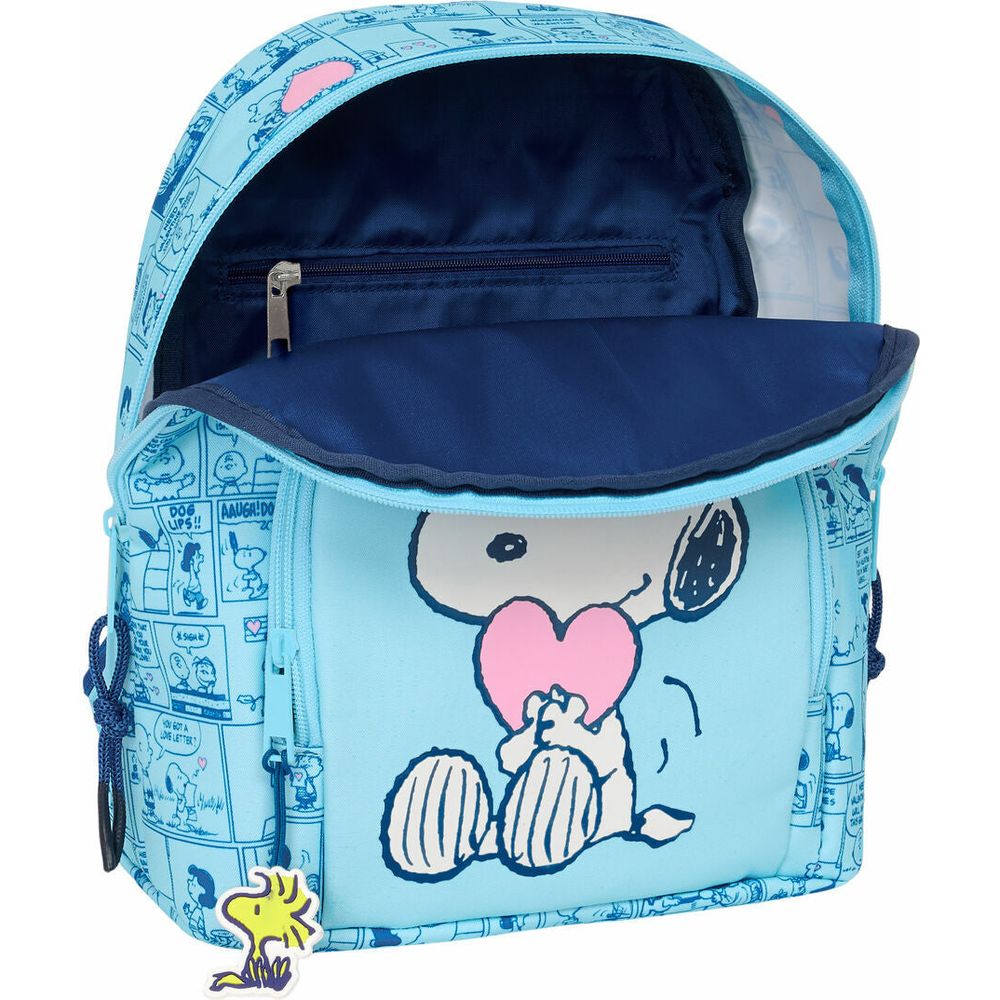 Casual Backpack Snoopy Love Light Blue 25 x 30 x 13 cm-3