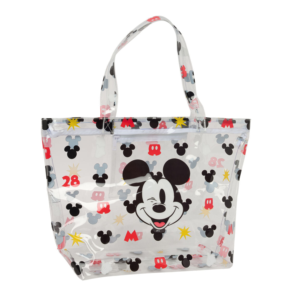 Shopping Bag Mickey Mouse Clubhouse Beach Multicolour Transparent 54 x 35 x 17 cm-0