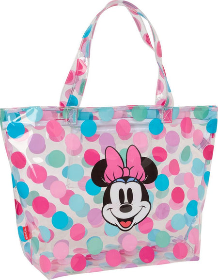 Shopping Bag Minnie Mouse Beach Multicolour Transparent 54 x 35 x 17 cm-0