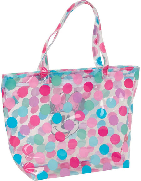 Shopping Bag Minnie Mouse Beach Multicolour Transparent 54 x 35 x 17 cm-1