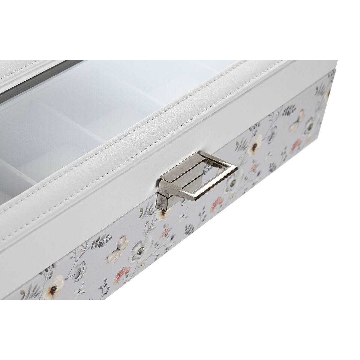 Box for watches DKD Home Decor Blue Light Pink Crystal 33 x 11 x 9 cm (2 Units)-2