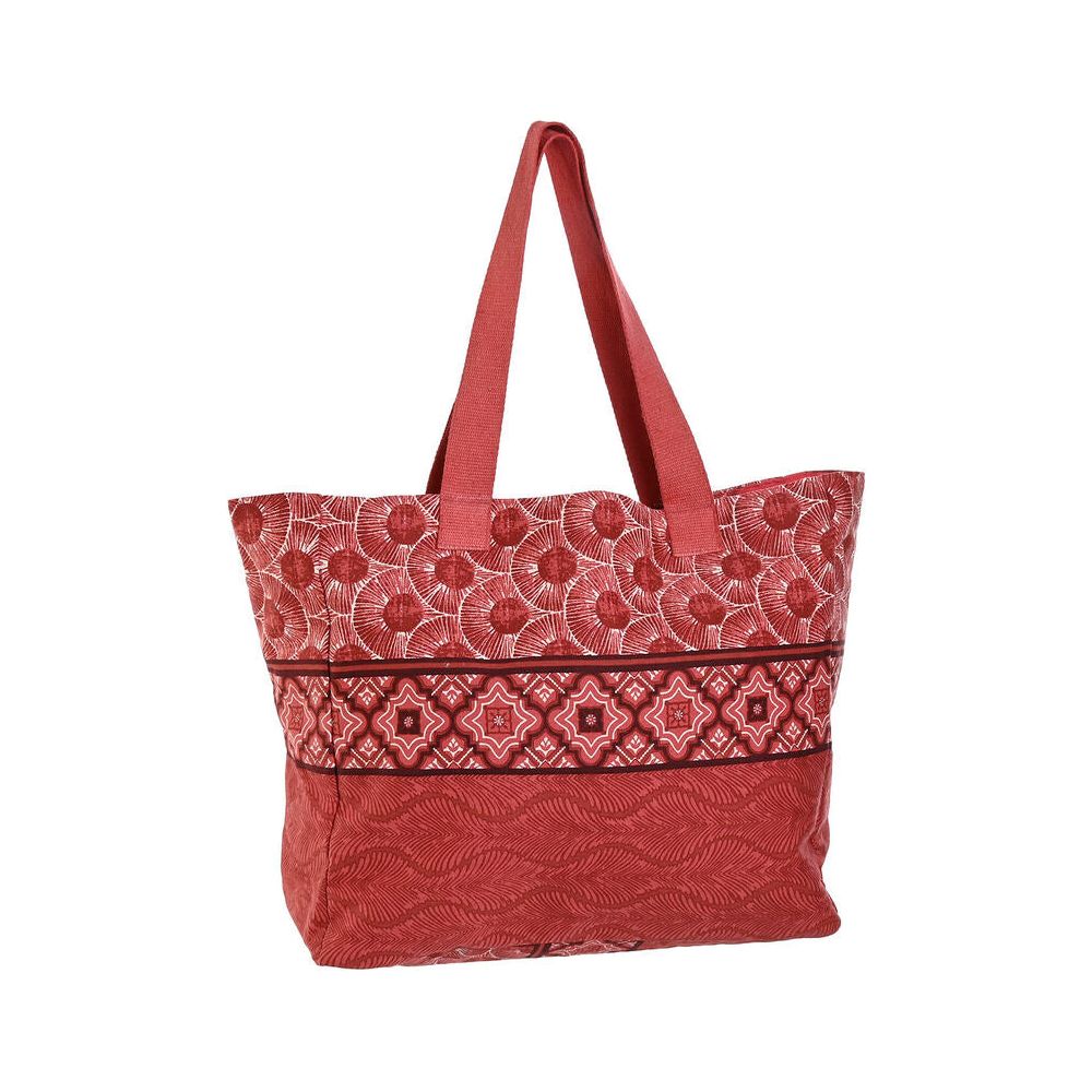 Women's Handbag Home ESPRIT Red Green Coral 55 x 14 x 35 cm (3 Units)-1