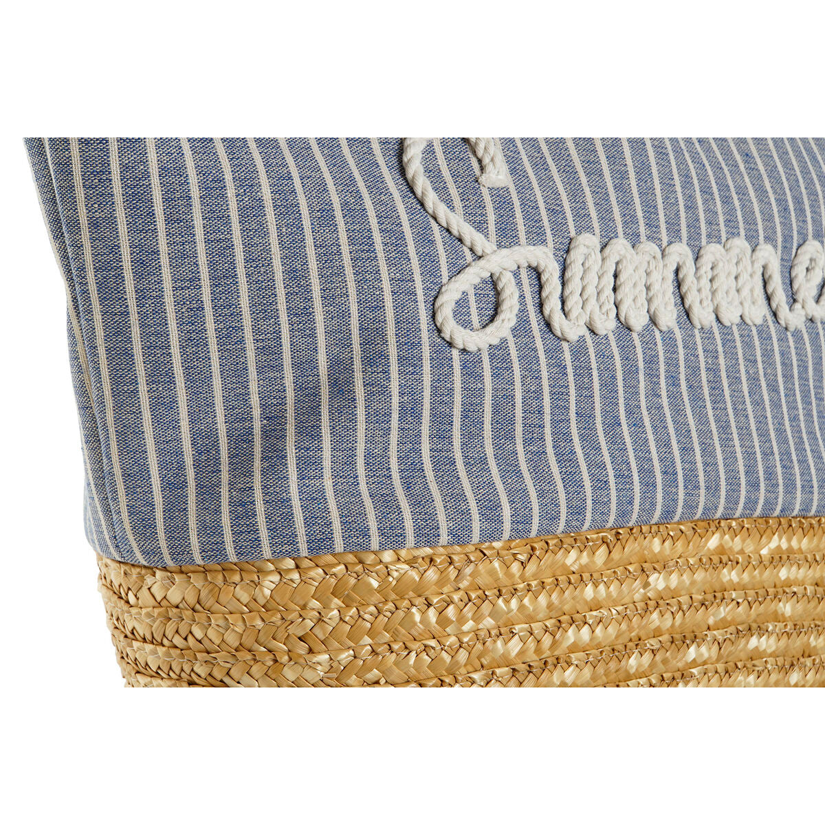 Women's Handbag Home ESPRIT Blue Beige Natural 52 x 16 x 33 cm (2 Units)-3