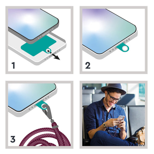 Load image into Gallery viewer, Mobile Phone Lanyard Myway Blue Red-4
