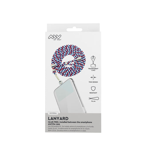 Load image into Gallery viewer, Mobile Phone Lanyard Myway Blue Red-2
