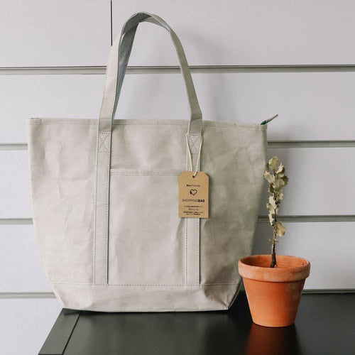 Load image into Gallery viewer, Shopping Bag KSIX Grey Polyester kraft paper-4
